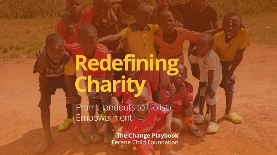 Orange Modern Charity Children's Social Media Post